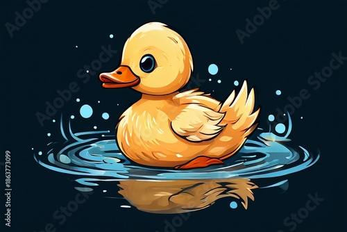 rubber duck in water