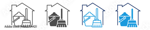 house keeping icon sheet multiple style