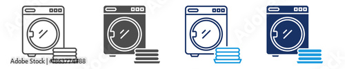 laundry icon sheet multiple style