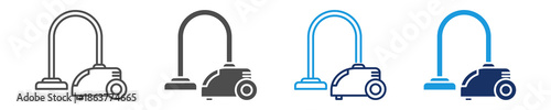 vacuum cleaner icon sheet multiple style