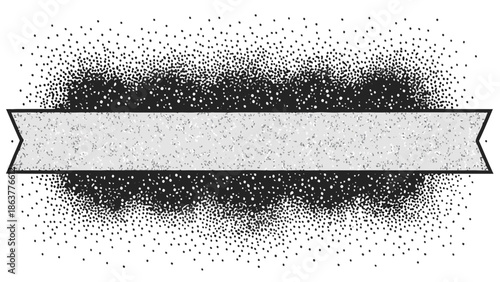 Vintage banner with grunge texture and distressed effect