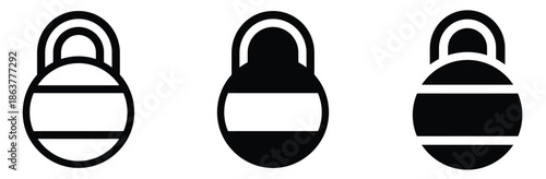 kettle bell icons for fitness and strength,Kettle bell icons. Weight icons. Set of different kettle bells. Kettle bell vector illustration. Fitness kettle bell. Vector weight