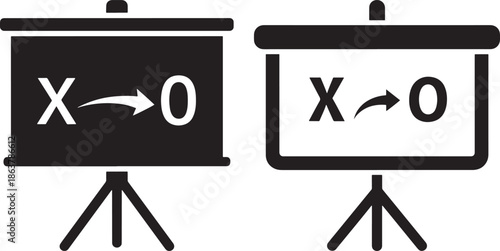 Mathematical equations on easels
