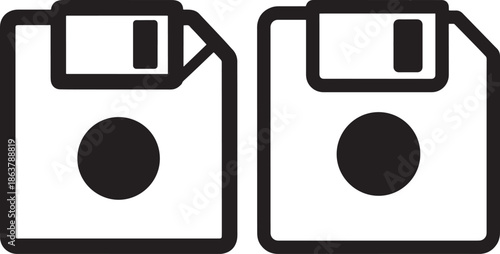 Two floppy disks side by side