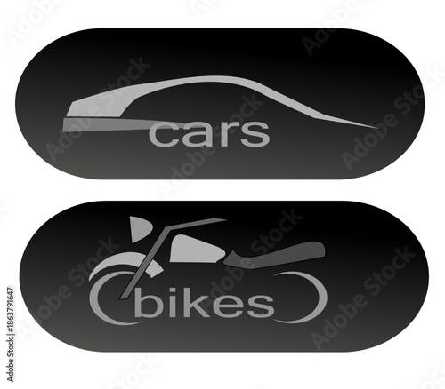 Bike and car vector 