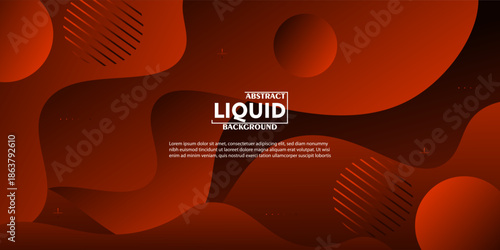 Dark orange abstract wave background. Elegant simple wave pattern design. Dynamic color concept. Vector eps10