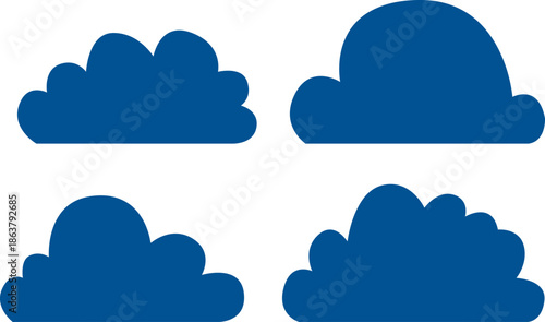 vector illustration of clouds