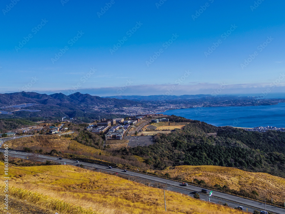Fototapeta premium 【大分県】別府市・十文字原展望台
