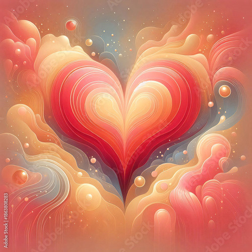 Vibrant Heart Painting