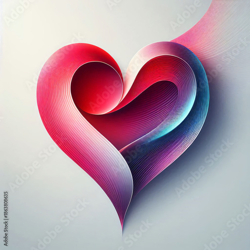 Colorful Paper Heart