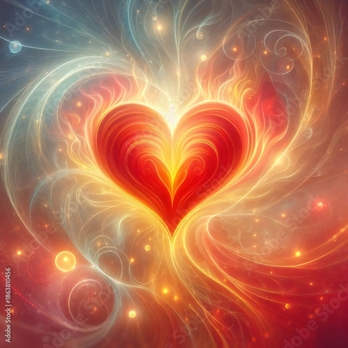 Swirling Heart Close-Up