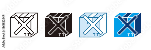 Out Of Stock Icon Set Multiple Style Collection