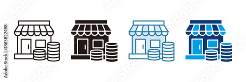 Marketplace Icon Set Multiple Style Collection