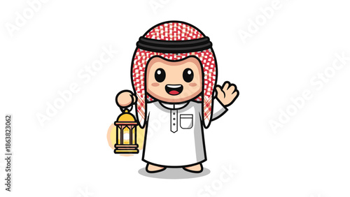 arabian man with lantern