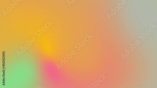 Abstract pastel gradient video loop featuring soft blue pink and yellow colors blending with film grain texture for trendy social media background aesthetics
