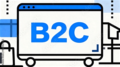 B2C business to consumer concept