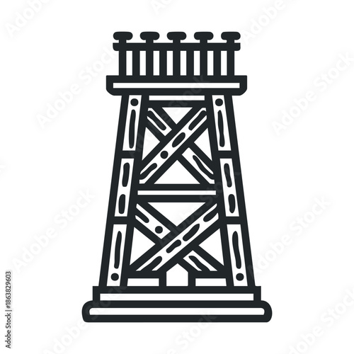 Iconic water tower structure design for urban landscape