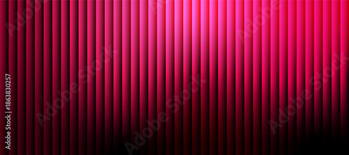 A vibrant abstract background featuring vertical lines transitioning from deep magenta to a darker shadowy crimson hue creating a visually striking gradient, stripes futuristic texture background
