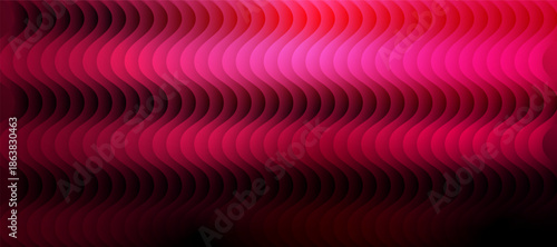 This image displays an abstract background featuring undulating curved lines in shades of vibrant pink and deep crimson creating a dynamic visual texture, stripes futuristic texture background