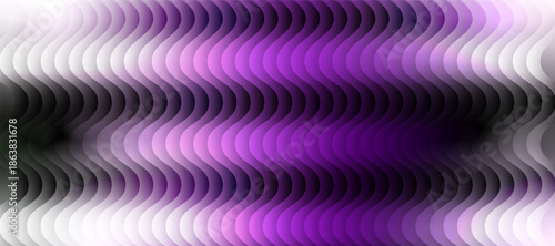 A visually striking abstract background features flowing curved lines transitioning from white to shades of purple and gray creating a dynamic and modern, stripes futuristic texture background