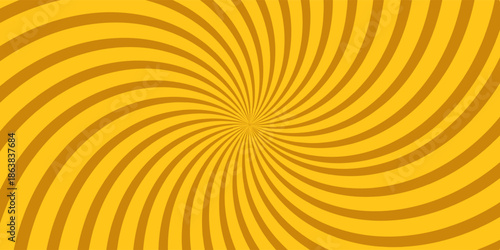 Orange sun ray light pattern background. Sunburst Abstract texture. Vector Illustration.