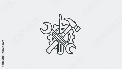 Tools for innovation and industry in one icon, Generative AI.