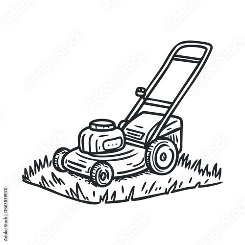 Lawn care equipment for garden maintenance and landscaping tasks