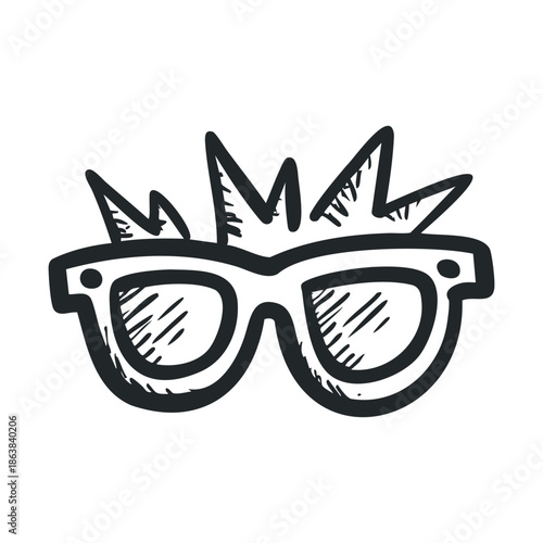 Trendy glasses with spikes for bold fashion statements and accessories