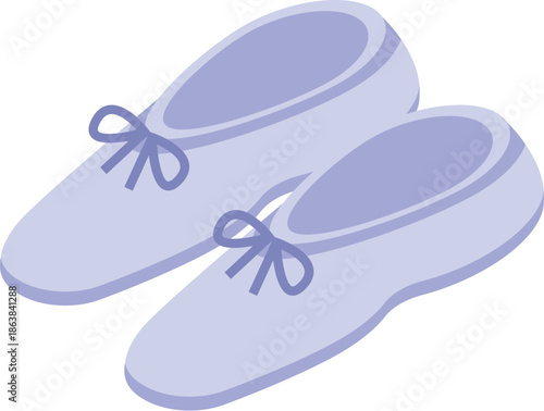 Ballet shoes, tied with ribbons, ready for a dance class, embodying the elegance and dedication of ballet