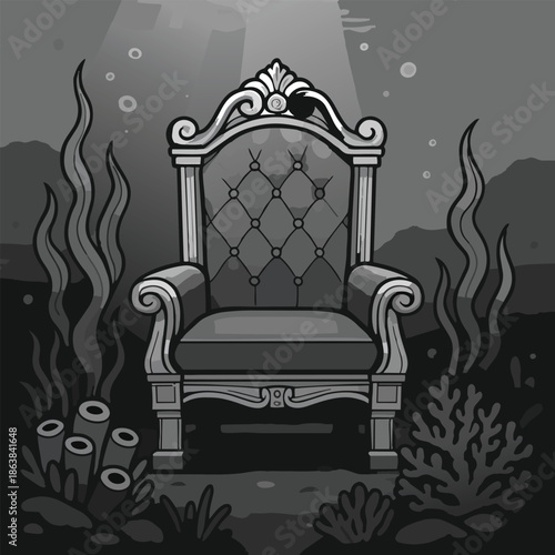 armchair in the dark