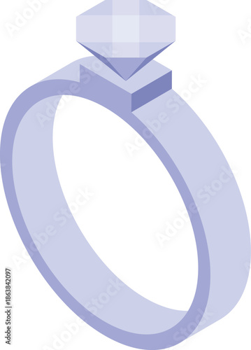 Silver ring with large, sparkling diamond, perfect for proposals, weddings, and anniversaries