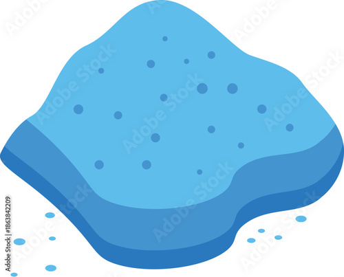 Washing powder pile embossed with bubbles creating a fresh laundry scent, perfect for laundry or cleaning related projects