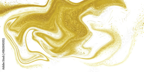 Abstract Luxurious Gold Marble Liquid Swirl Background with Elegant Metallic Fluid Art on White for Premium Branding, High-End Web Headers & Modern Digital Art with Gold Waves