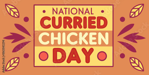 National Curried Chicken Day Illustration 