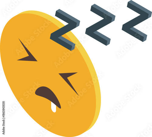 Yellow sleeping face emoji drooling and resting, indicating tiredness, sleepiness, and the need for a nap