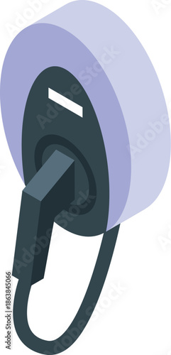 Electric vehicle charger supplying power, symbolizing sustainable transportation and eco friendly technology