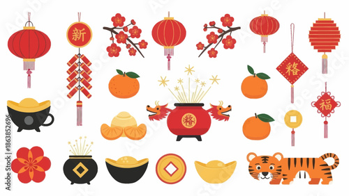 Chinese New Year Elements and Symbols 3.