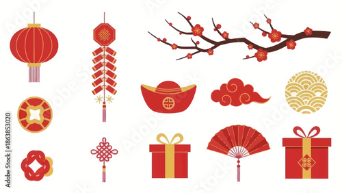 Chinese New Year Elements Collection 1.