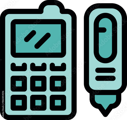 Pos terminal with stylus pen enabling convenient and secure contactless payments for modern businesses
