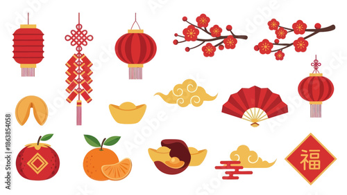 Chinese New Year Celebration Elements 2.