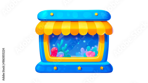 Bright and Cheerful Vector Popup Window Design for Mobile Users