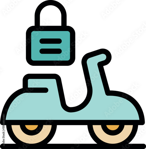 Secure scooter sharing service utilizing modern lock technology for enhanced safety and peace of mind