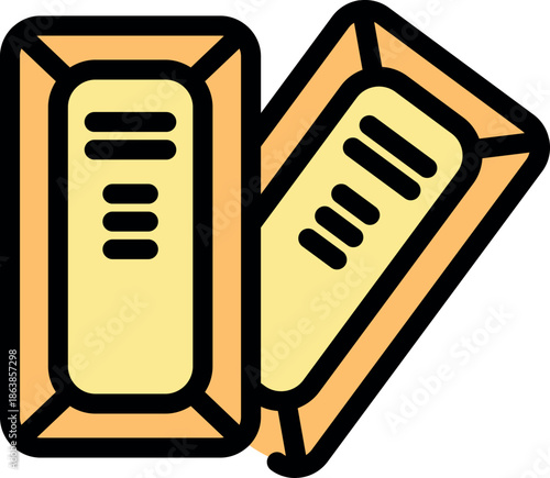 Two gold bars symbolize financial security, wealth growth, and investment strategy