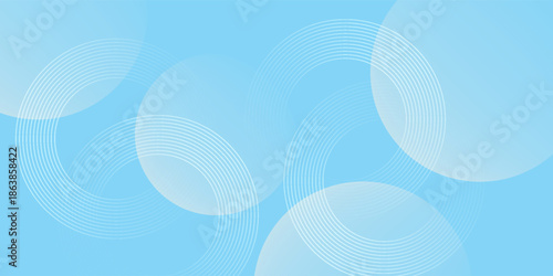 Modern abstract background, blue white gradations, circle effect,shape memphis, trendy , vector ,eps 10