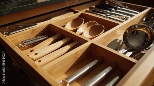 Elegant Kitchen Drawer Organizer Offering Modern Design And Practical Storage Solutions Showcase