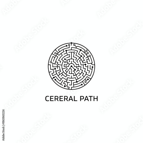 Complex Neural Network and Cerebral Maze Problem Solving Logo