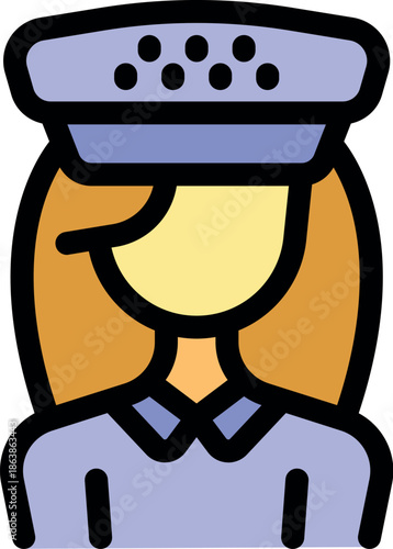 Portrait of a female golf caddy wearing a visor and uniform shirt, representing golf assistance and sports service