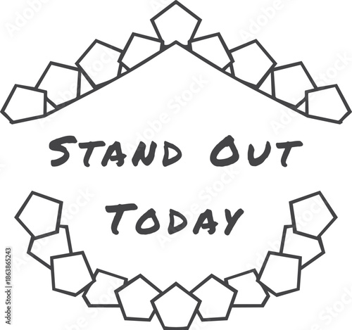 Stand Out Today gem garland