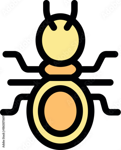 Big desert ant crawling in the hot sand