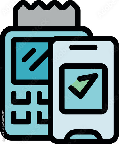 Contactless payment being processed on pos terminal using nfc technology, ensuring secure and convenient transaction